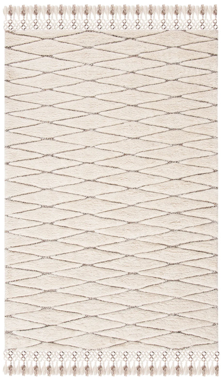 Safavieh Casablanca 4'-0" x 6'-0" Rug in Ivory / Brown