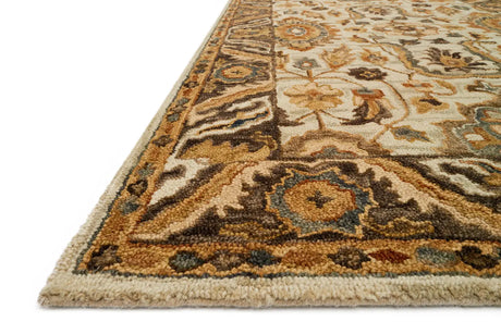 Loloi Victoria Vk-02 Ivory / Dk Taupe Rugs - rug corner
