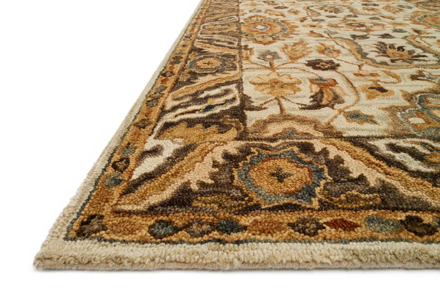 Loloi Victoria Vk-02 Ivory / Dk Taupe Rugs - rug corner