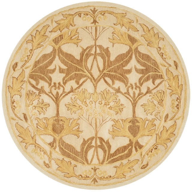 Safavieh Antiquity 6'-0" x 6'-0" Rug in Beige / Gold
