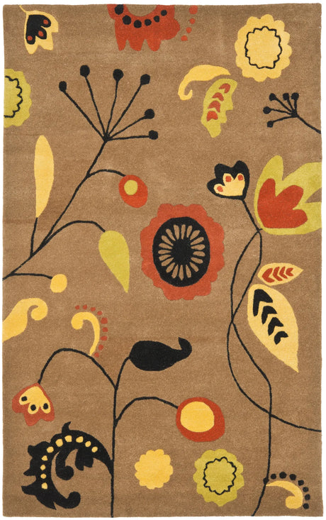Safavieh Soho 3'-6" x 5'-6" Rug in Brown / Multi