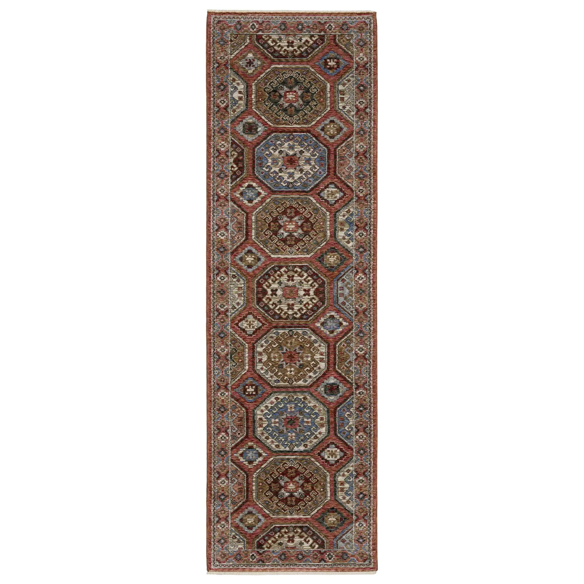 Oriental Weavers Sphinx HASTINGS HA05R Pink Geometric Rugs - runner
