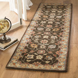 Safavieh Heritage 2'-3" x 10'-0" Rug in Charcoal / Blue
