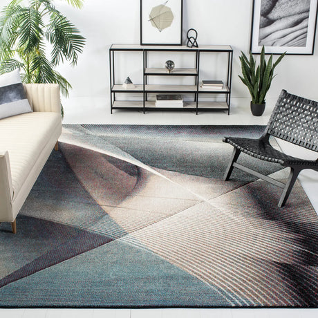 Safavieh Hollywood 10'-6" x 14'-0" Rug in Beige / Blue