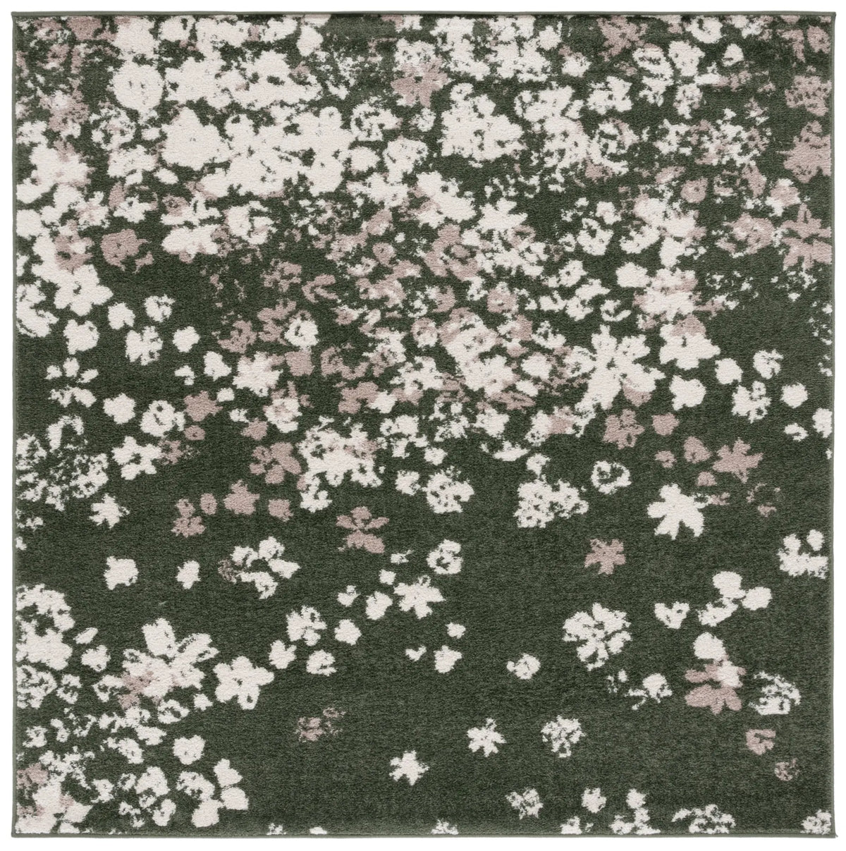 Safavieh Adirondack 6'-0" x 6'-0" Rug in Dark Green / Ivory