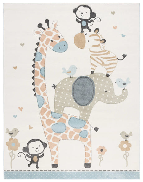 Safavieh Carousel Kids 100 10'-0" x 14'-0" Rug in Ivory