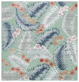 Safavieh Cabana 6'-5" x 6'-5" Rug in Green / Navy