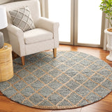 Safavieh Natural Fiber 6'-0" x 6'-0" Rug in Light Blue / Natural