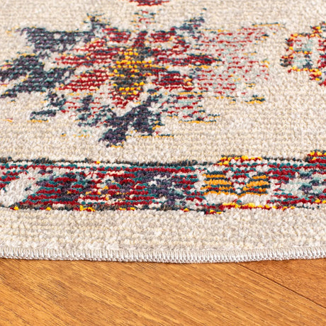 Safavieh Crystal 5'-0" x 5'-0" Rug in Light Blue / Burgundy