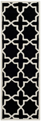 Safavieh Chatham 2'-3" x 11'-0" Rug in Black / Ivory