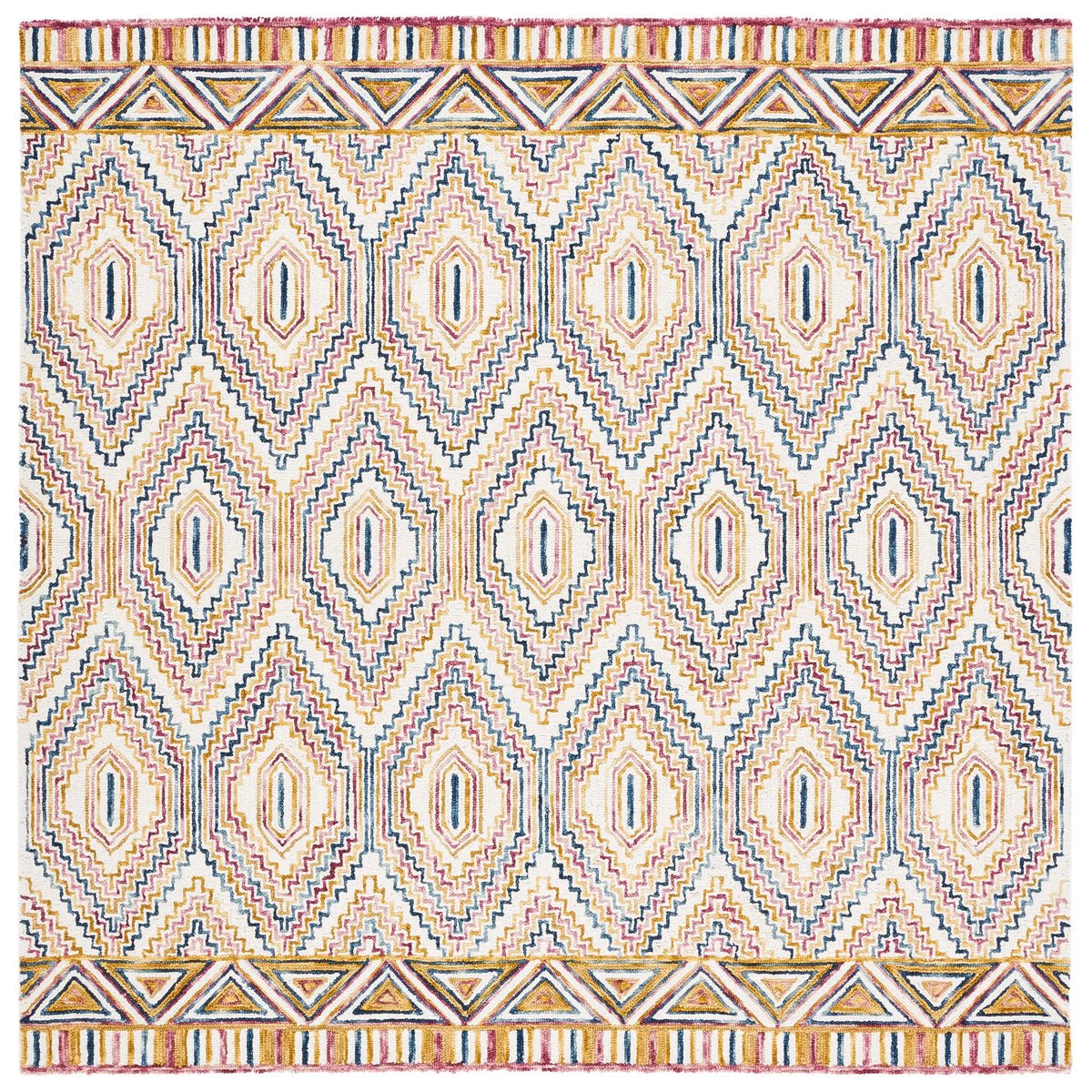 Safavieh Aspen 7'-0" x 7'-0" Rug in Ivory / Rust