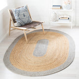 Safavieh Braided 5'-0" x 7'-0" Rug in Silver / Natural