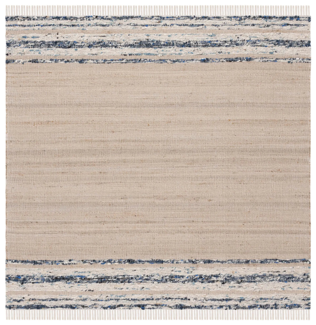 Safavieh Natura 6'-0" x 6'-0" Rug in Natural / Navy