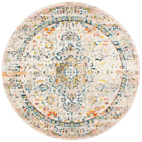 Safavieh Madison 5'-0" x 5'-0" Rug in Cream / Blue