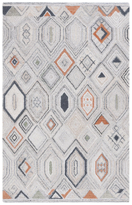 Safavieh Marquee 4'-0" x 6'-0" Rug in Rust / Grey