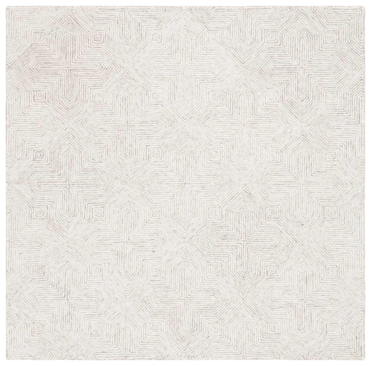 Safavieh Abstract 6'-0" x 6'-0" Rug in Grey / Ivory