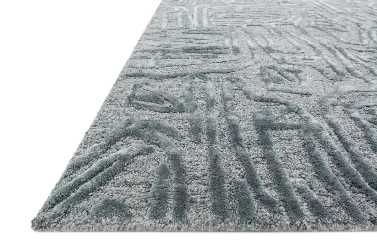 Loloi Juneau Jy-06 Lt. Blue / Lt. Blue Rugs - rug corner
