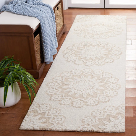 Safavieh Blossom 2'-3" x 8'-0" Rug in Ivory / Light Brown
