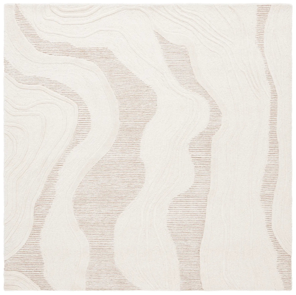 Safavieh Fifth Avenue 6'-0" x 6'-0" Rug in Natural / Ivory