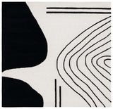 Safavieh Rodeo Drive 6'-0" x 6'-0" Rug in Ivory / Black