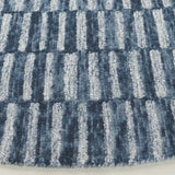 Safavieh Ebony 6'-0" x 6'-0" Rug in Navy / Light Blue
