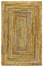 Safavieh Braided 4'-0" x 6'-0" Rug in Yellow / Brown
