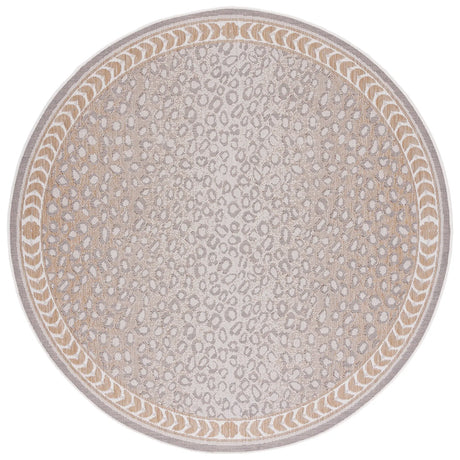 Safavieh Courtyard 5'-3" x 5'-3" Rug in Beige / Gold