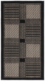 Safavieh Courtyard 2'-0" x 3'-7" Rug in Black / Sand