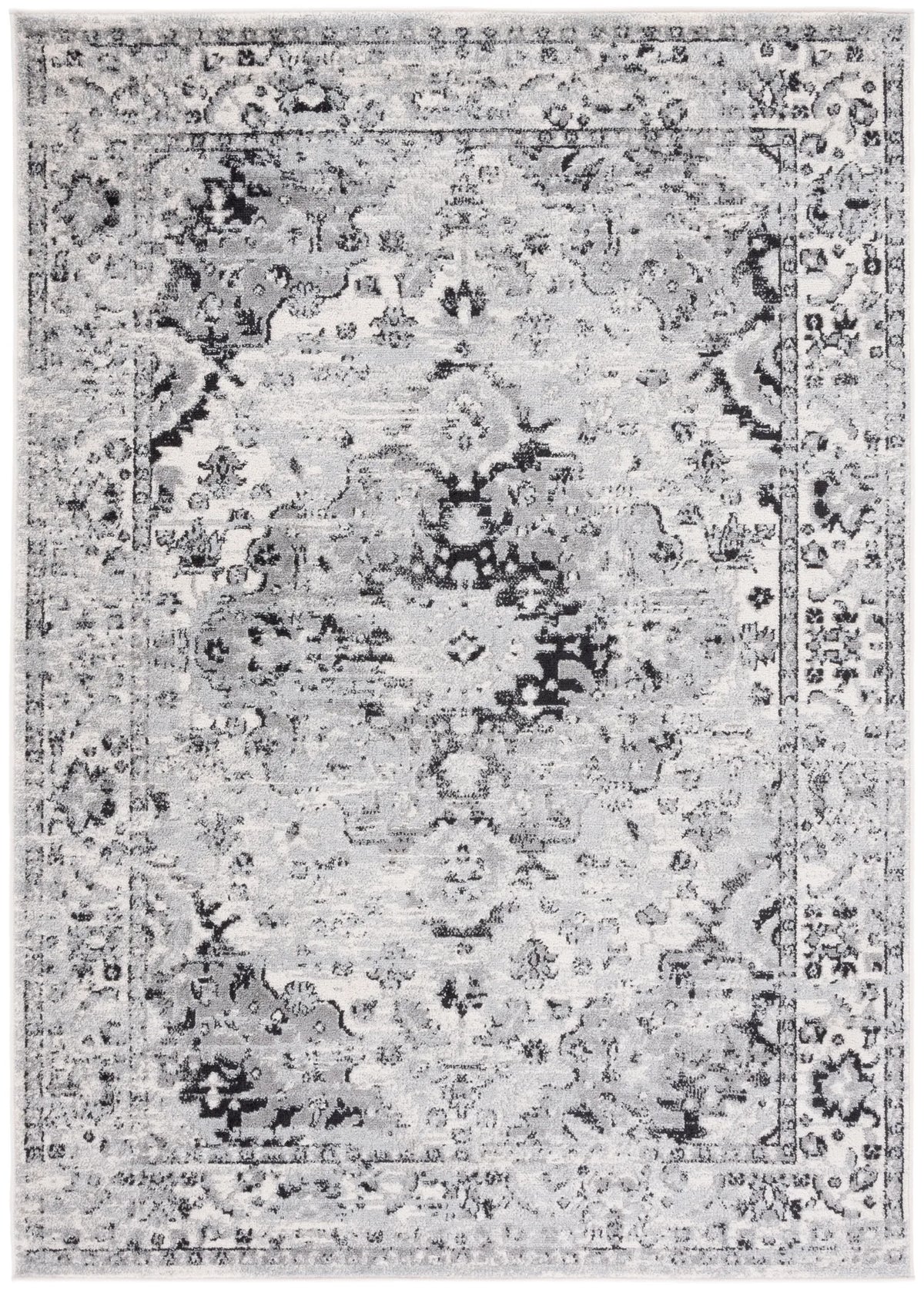 Safavieh Madison 4'-0" x 6'-0" Rug in Grey / Black