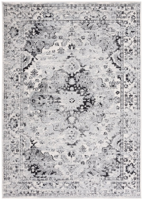 Safavieh Madison 4'-0" x 6'-0" Rug in Grey / Black