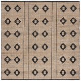 Safavieh Natural Fiber 6'-0" x 6'-0" Rug in Natural / Black