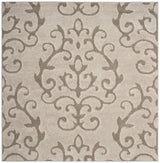 Safavieh Florida Shag 6'-7" x 6'-7" Rug in Cream / Beige