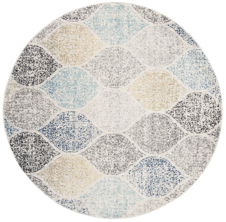 Safavieh Madison 5'-3" x 5'-3" Rug in Ivory / Blue
