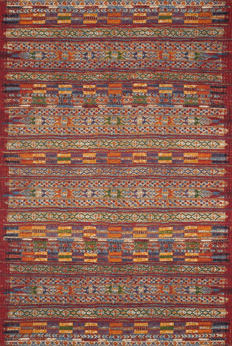 Loloi Mika Mik-09 Red / Multi Rugs - main flat