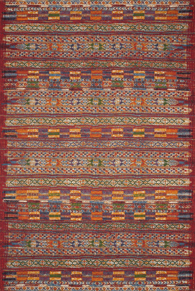 Loloi Mika Mik-09 Red / Multi Rugs - main flat