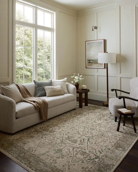 Loloi Briar BRR-02 Ivory / Sage Rug - room scene 3