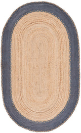 Safavieh Natural Fiber 5'-0" x 8'-0" Rug in Natural / Dark Grey