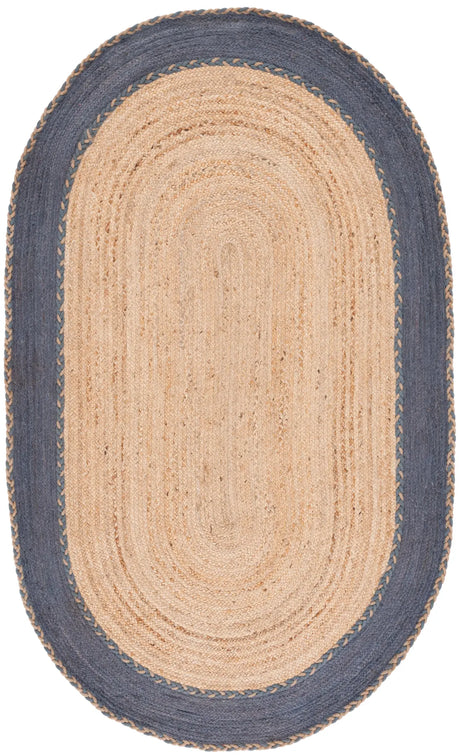 Safavieh Natural Fiber 5'-0" x 8'-0" Rug in Natural / Dark Grey
