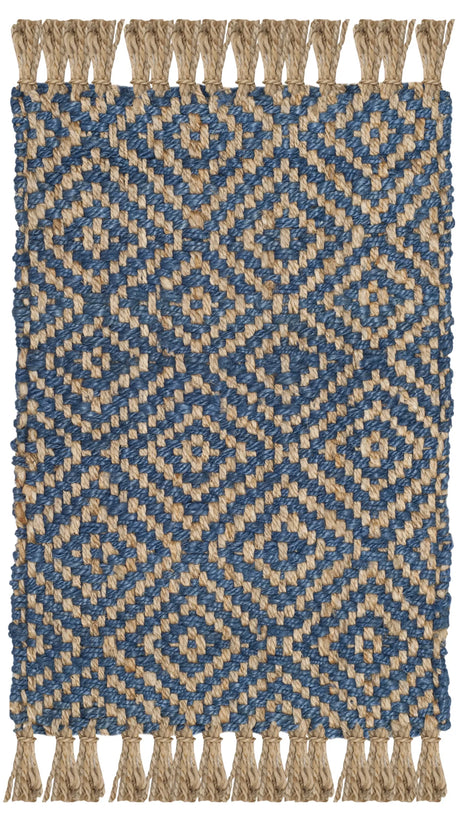Safavieh Natural Fiber 2'-0" x 3'-0" Rug in Tropical Blue / Natural