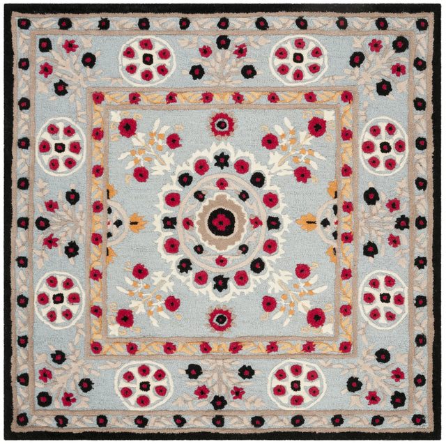 Safavieh Bellagio 5'-0" x 5'-0" Rug in Light Blue / Black