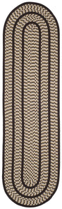 Safavieh Braided 2'-3" x 8'-0" Rug in Ivory / Dark Brown