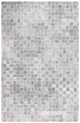 Safavieh Micro-Loop 4'-0" x 6'-0" Rug in Dark Grey / Ivory