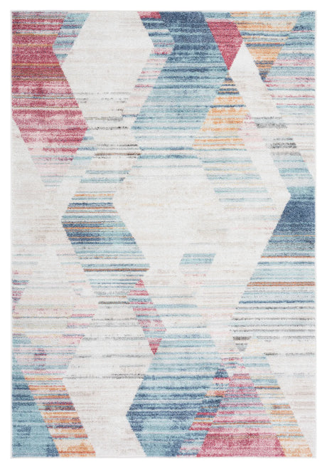 Safavieh Phoenix 500 4'-5" x 6'-5" Rug in Ivory / Blue