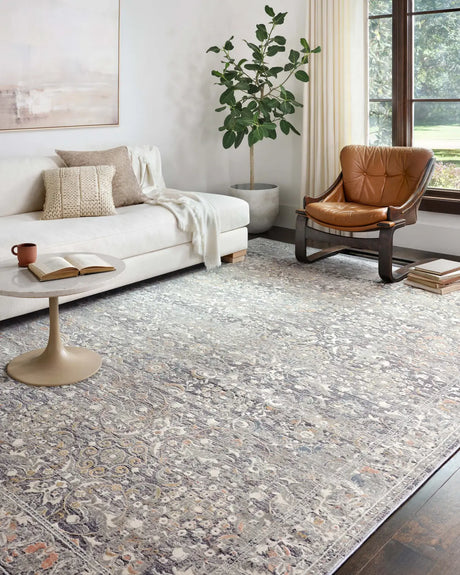 Loloi Lucia Luc-04 Grey / Mist Rugs - room scene 2