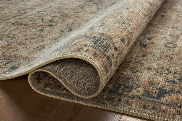 Loloi Heritage Her-08 Sage/Navy Rug - pile height