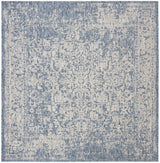 Safavieh Courtyard 6'-7" x 6'-7" Rug in Navy / Grey