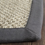 Safavieh Natural Fiber 2'-6" x 10'-0" Rug in Marble / Grey