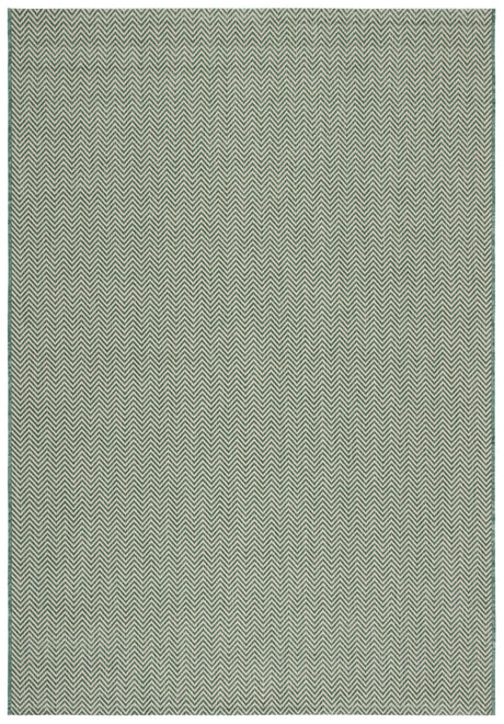 Safavieh Courtyard 4'-0" x 5'-7" Rug in Dark Green / Beige