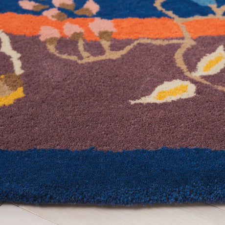 Safavieh Metro 6'-0" x 6'-0" Rug in Navy / Brown