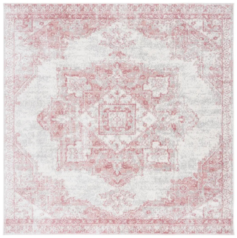 Safavieh Layla 6'-7" x 6'-7" Rug in Ivory Grey / Pink